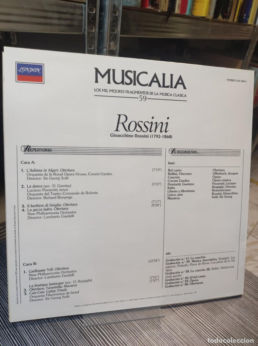 Discos de vinilo: ROSSINI MUSICALIA SALVAT - Foto 2