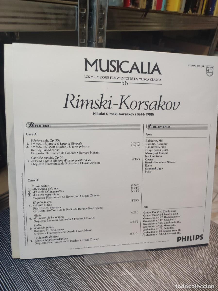 Discos de vinilo: RIMSKY KORSAKOV MUSICALIA - Foto 2