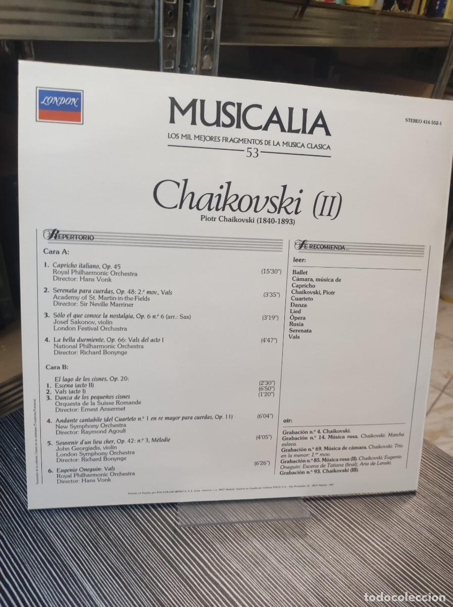 Discos de vinilo: CHAIKOSVKI II MUSICALIA - Foto 2