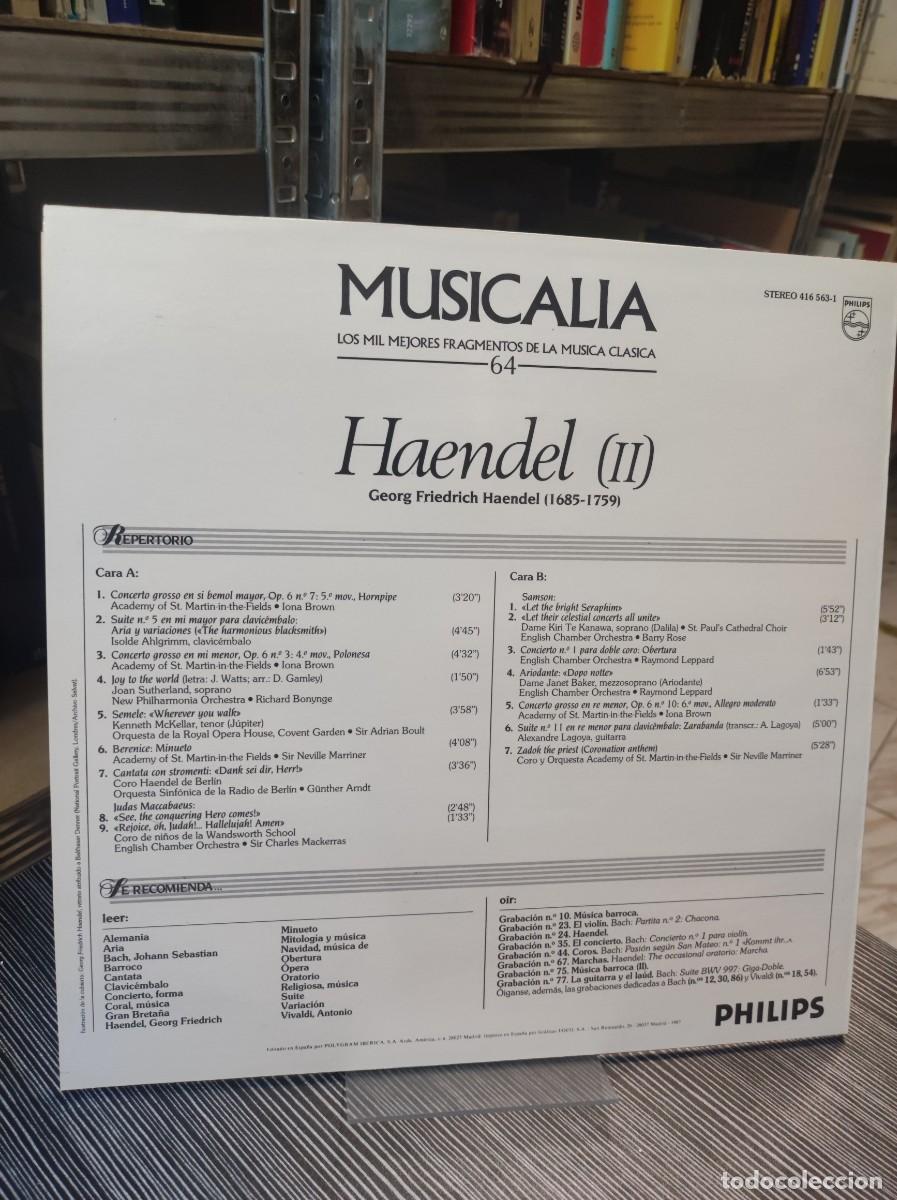 Discos de vinilo: HAENDEL II MUSICALIA - Foto 2