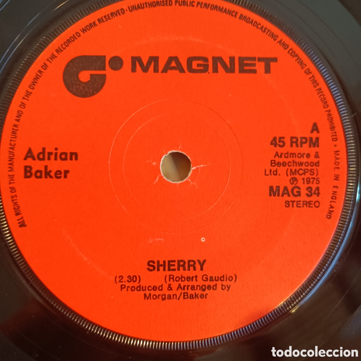Discos de vinilo: Adrian Baker &ndash; Sherry (7&rdquo;, Pop) - Foto 1