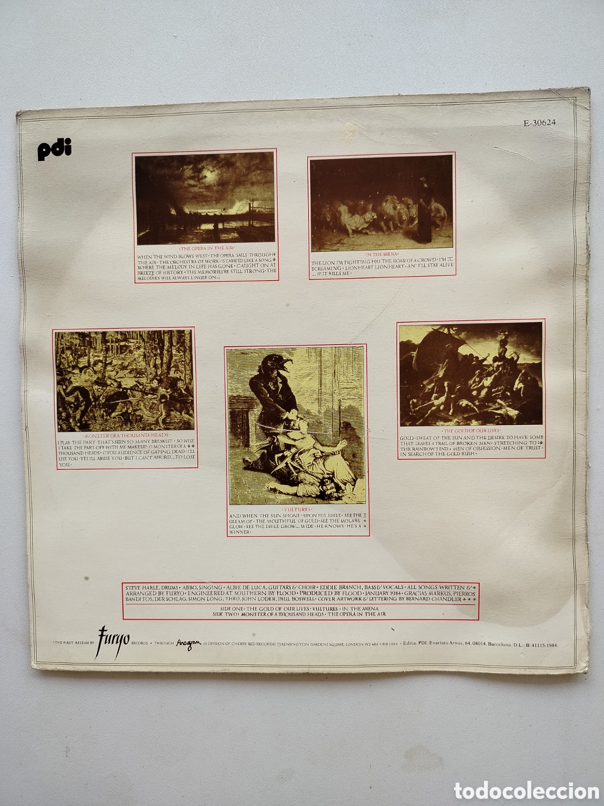 Discos de vinilo: Furyo LP Furyo 1984. - Foto 2