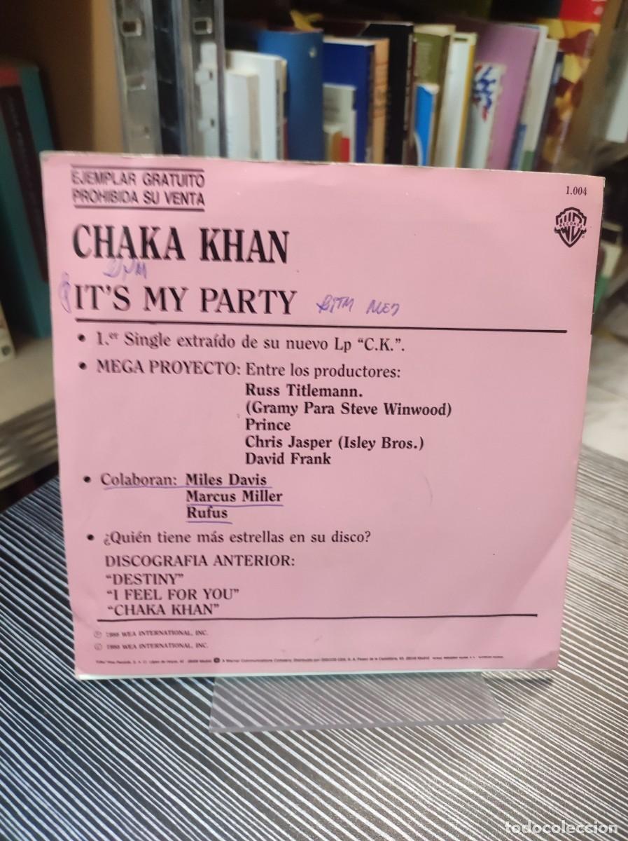Discos de vinilo: CHAKA KHAN ITS MY PARTY - Foto 2