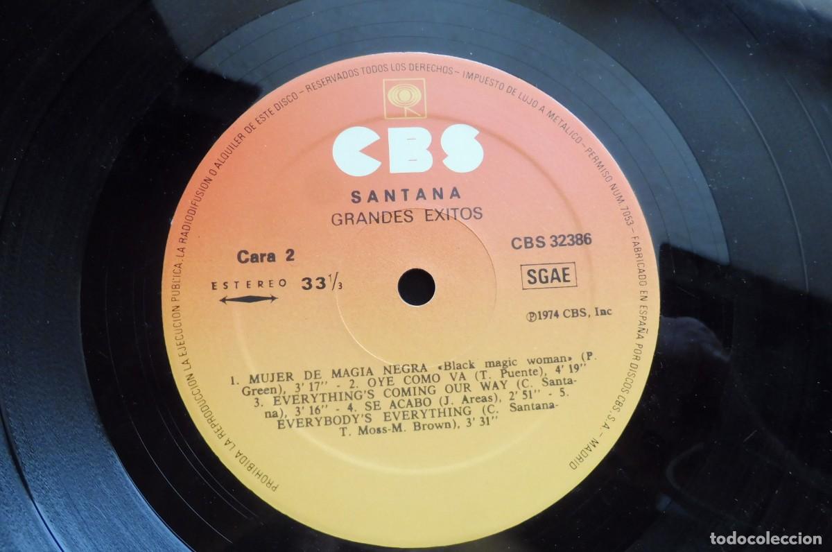 Discos de vinilo: LP - Santana &ndash; Grandes Exitos - CBS 32386 - Foto 7