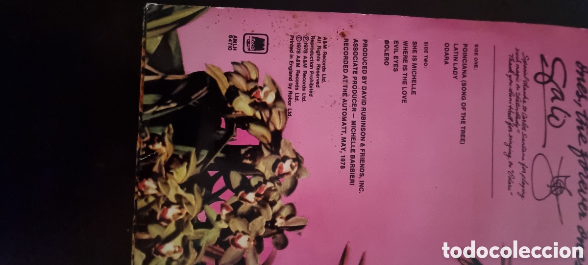 Discos de vinilo: GATO BARBIERI - TROPICO 1978 - Foto 2