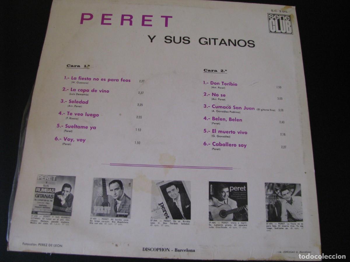 Discos de vinilo: DISCO LP VINILO. PERET Y SUS GITANOS. - Foto 2