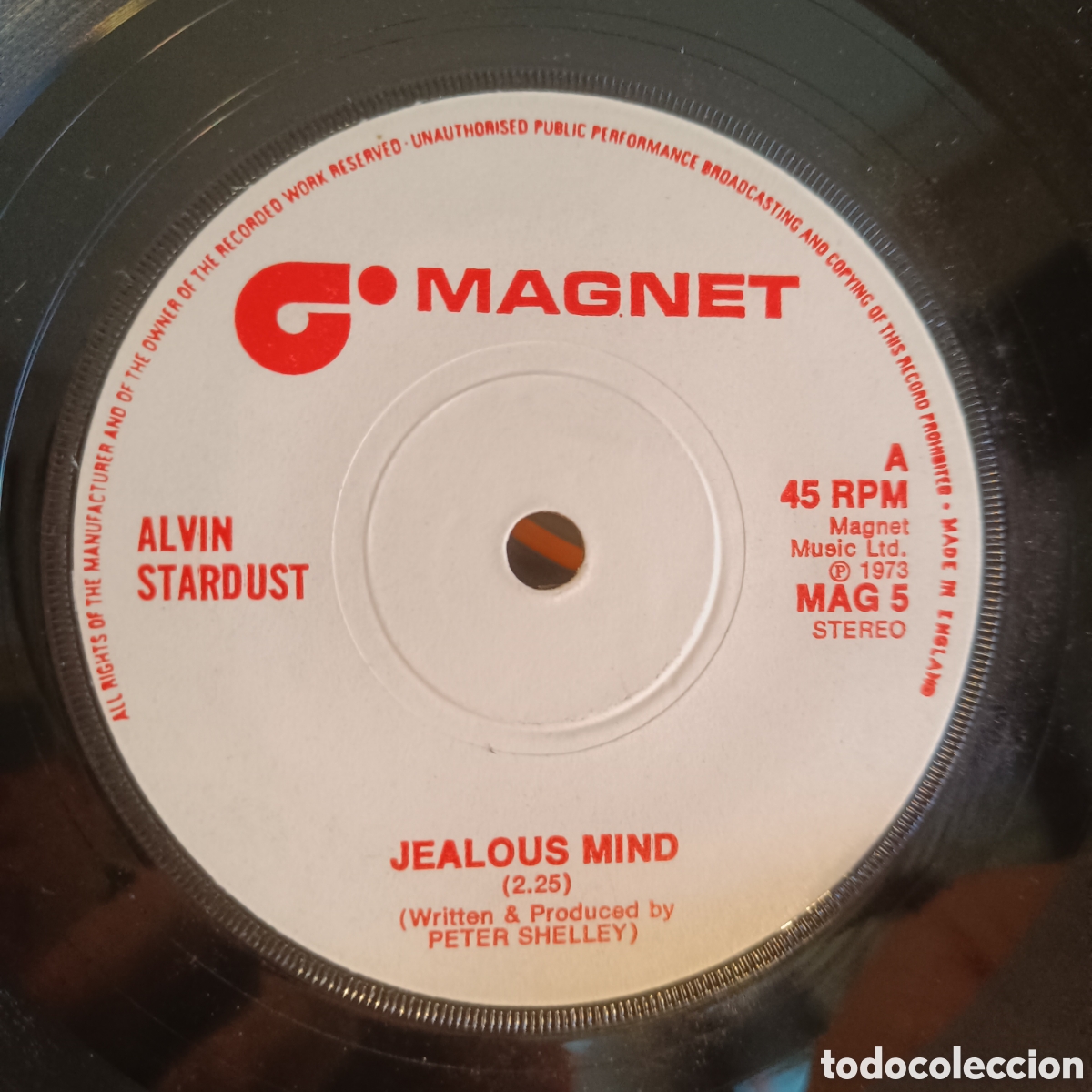 Discos de vinilo: Alvin Stardust &ndash; Jealous Mind (7&rdquo;, Glam) - Foto 1