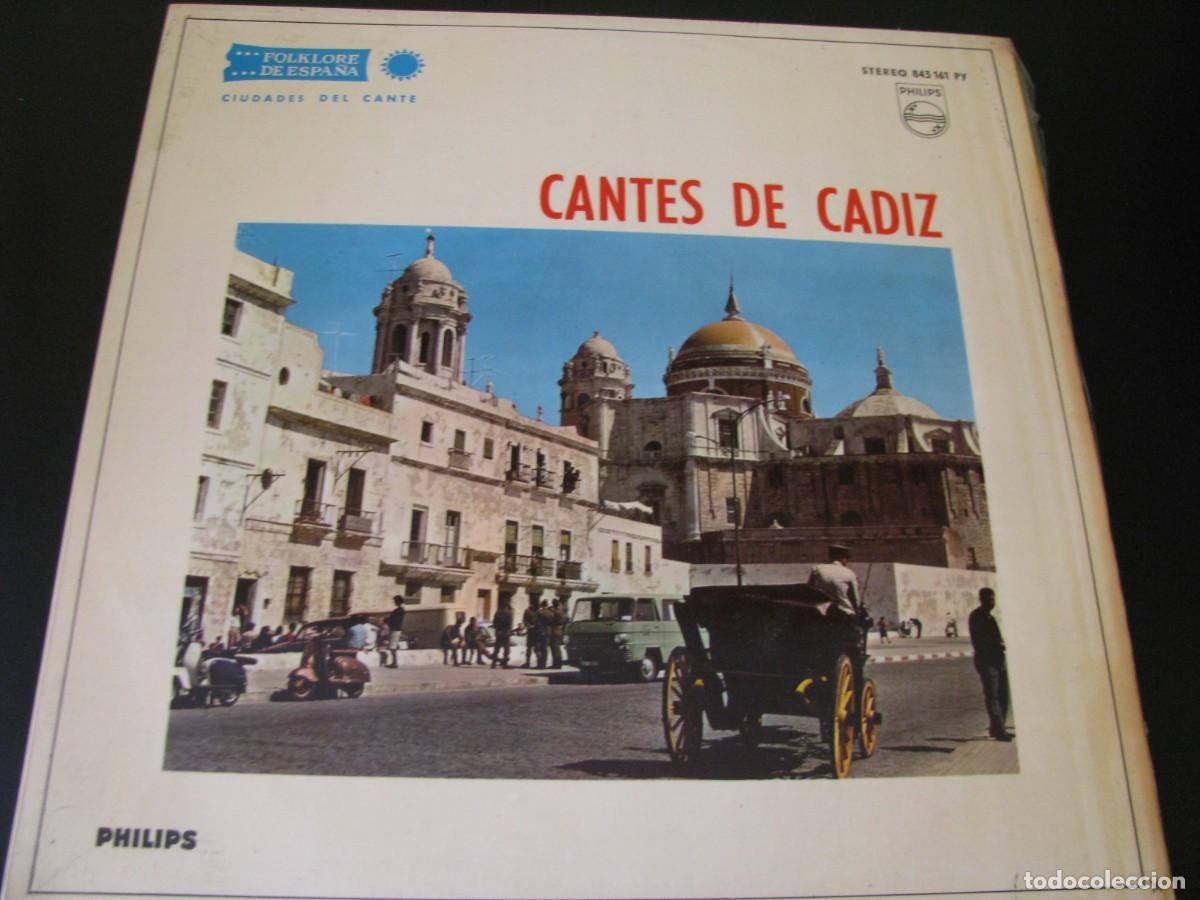 Discos de vinilo: DISCO LP VINILO. CANTES DE CADIZ. PHILIPS. - Foto 1