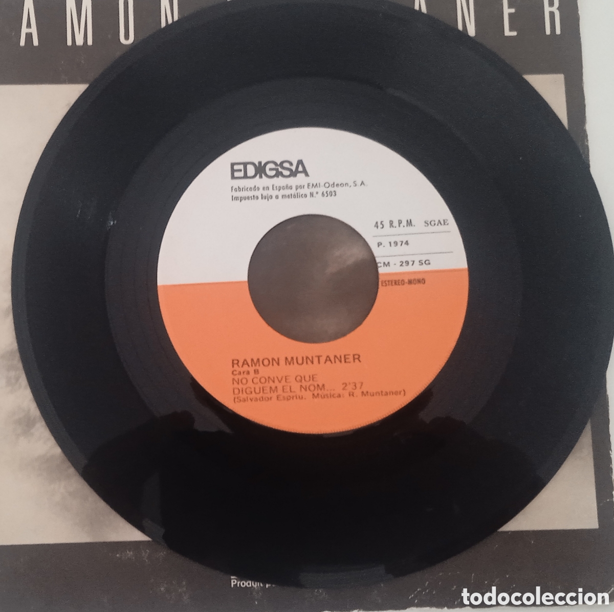 Discos de vinilo: RAM&Oacute;N MUNTANER - Croniques (1974) single - Foto 5