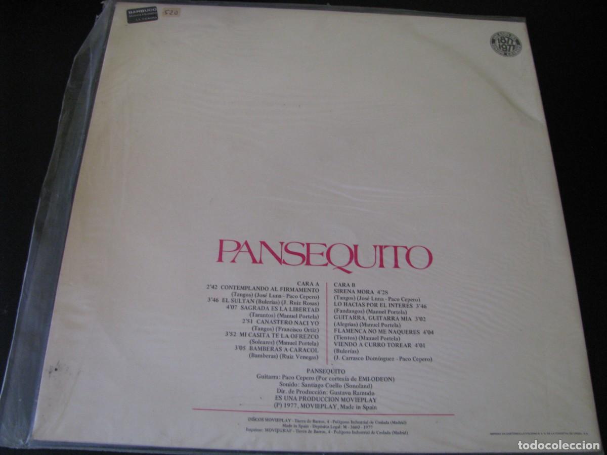 Discos de vinilo: DISCO LP VINILO. PANSEQUITO. CANASTERO NACI YO - Foto 2