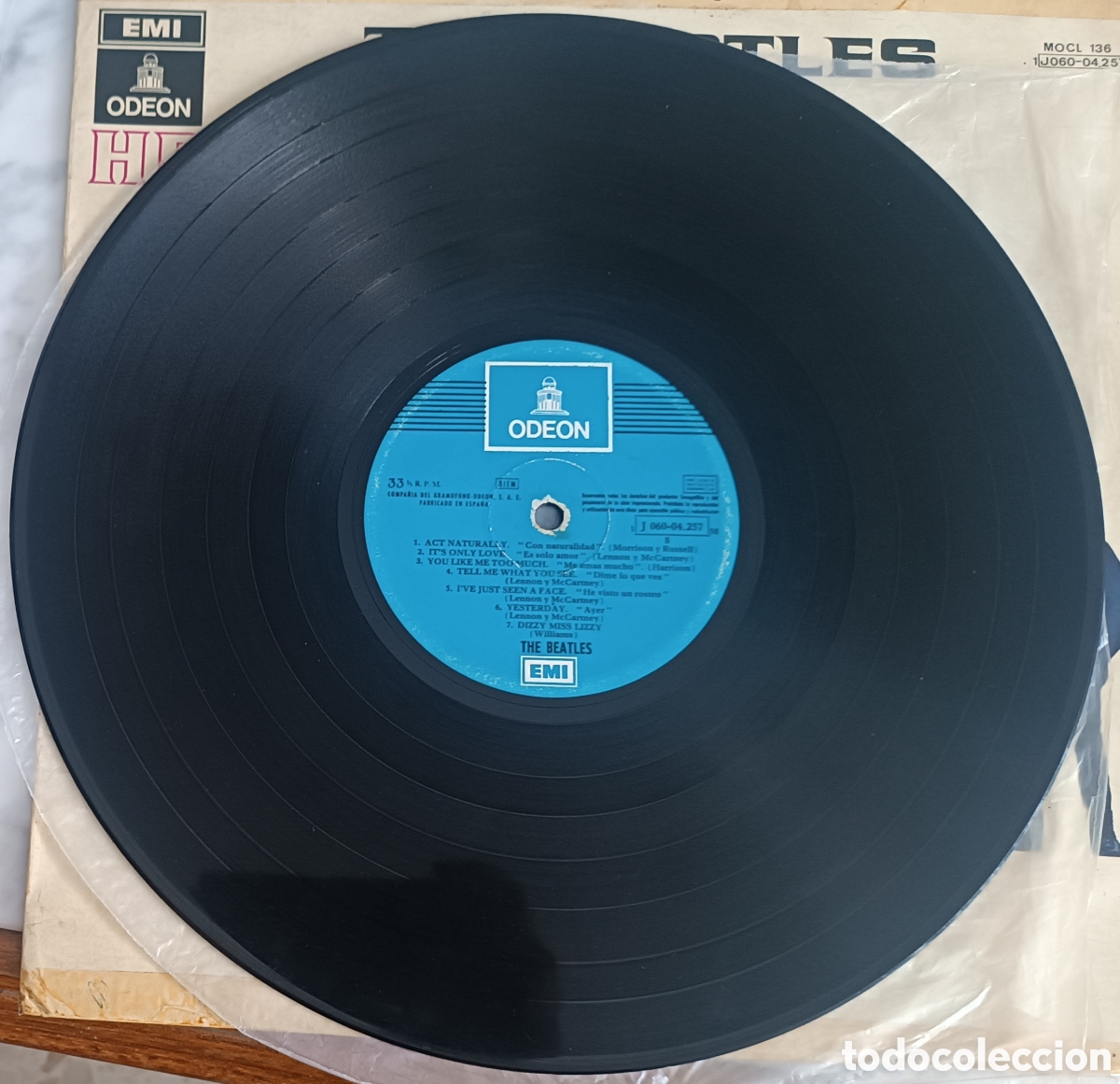 Discos de vinilo: THE BEATLES - SOCORRO HELP LP VINILO - Foto 4