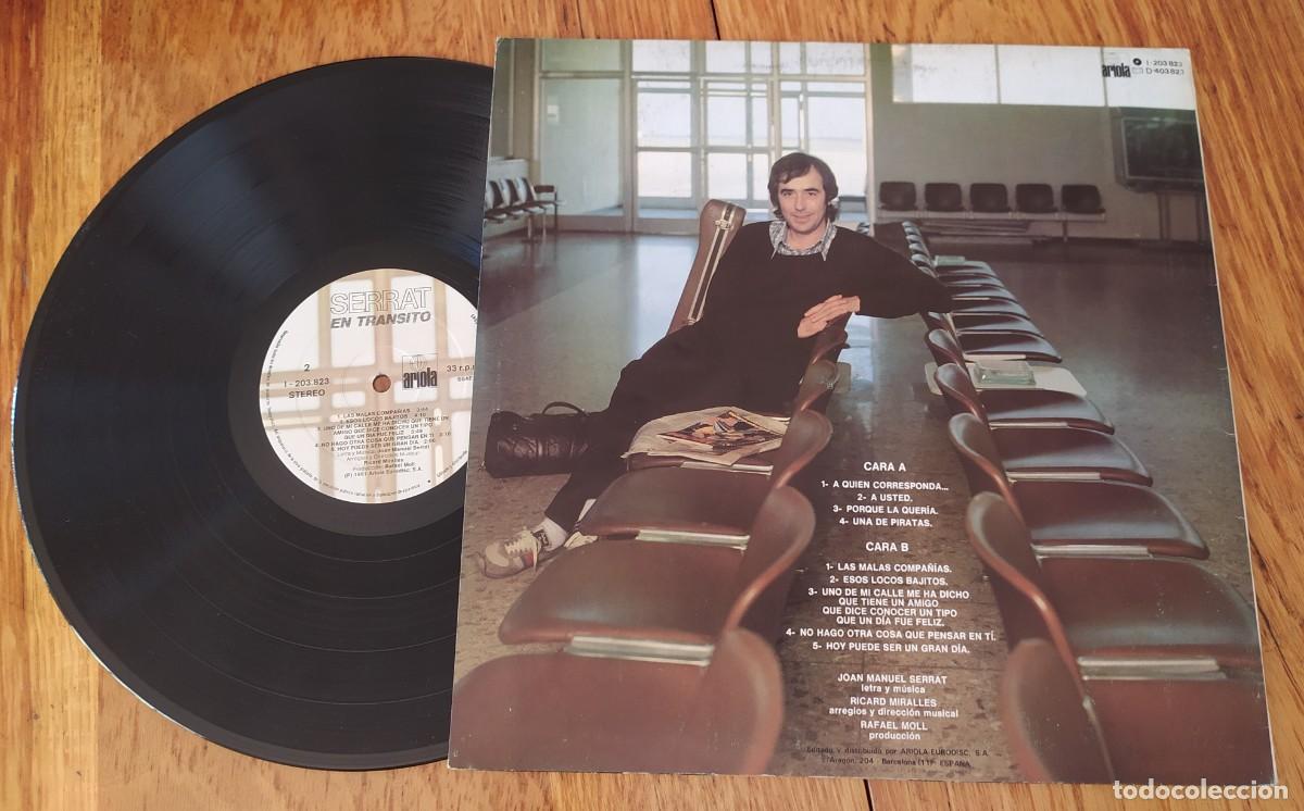Discos de vinilo: LP Serrat. En tr&aacute;nsito 1981 - Foto 3