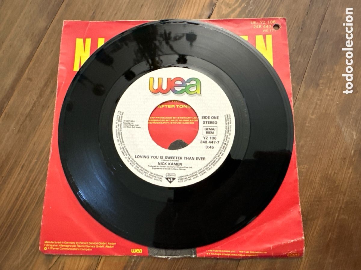 Discos de vinilo: NICK KAMEN - LOVING YOU SWEETER THAN EVER - Foto 4