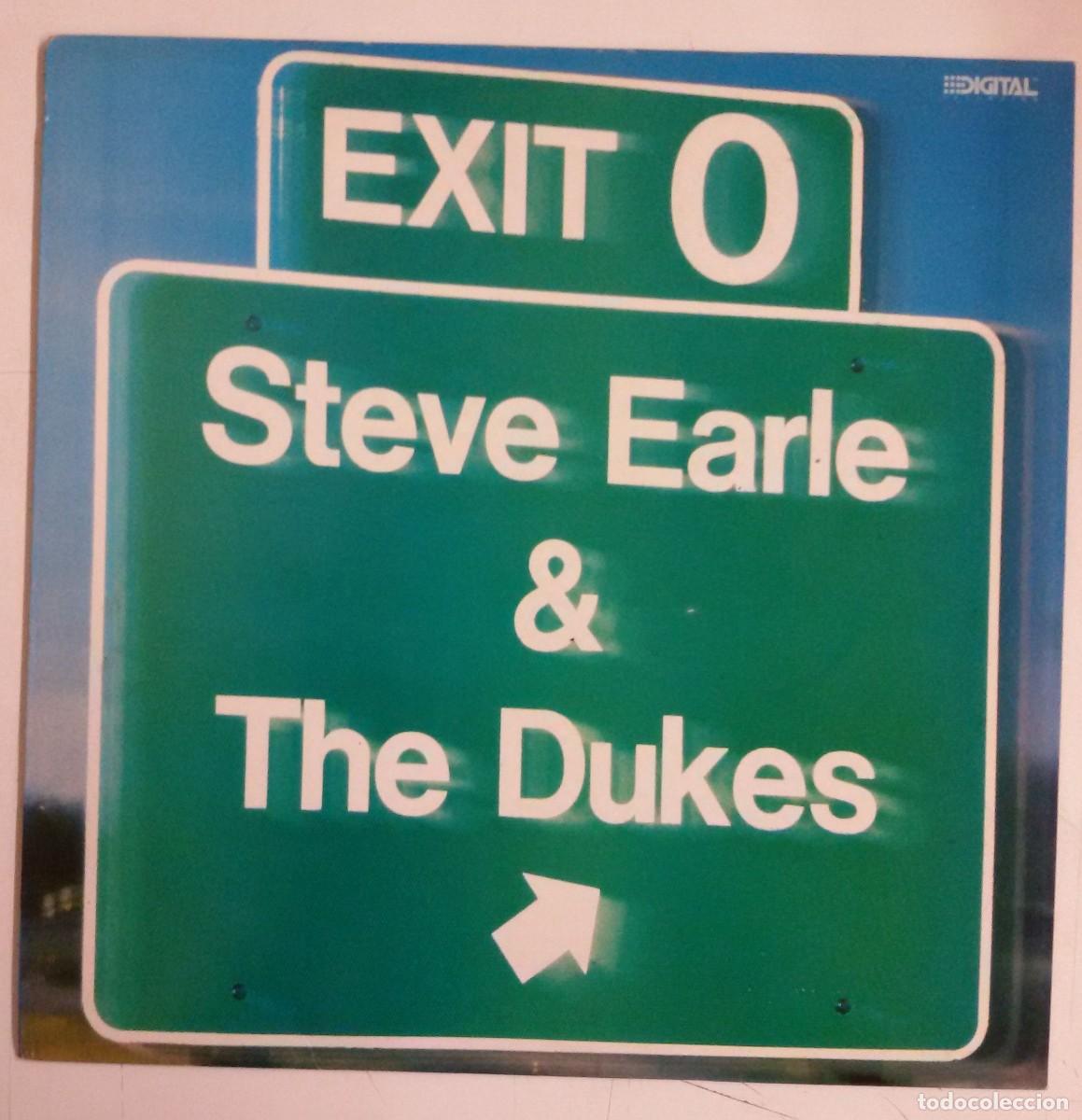 Discos de vinilo: Steve Earle Exit 0 LP UK 1987 - Foto 1