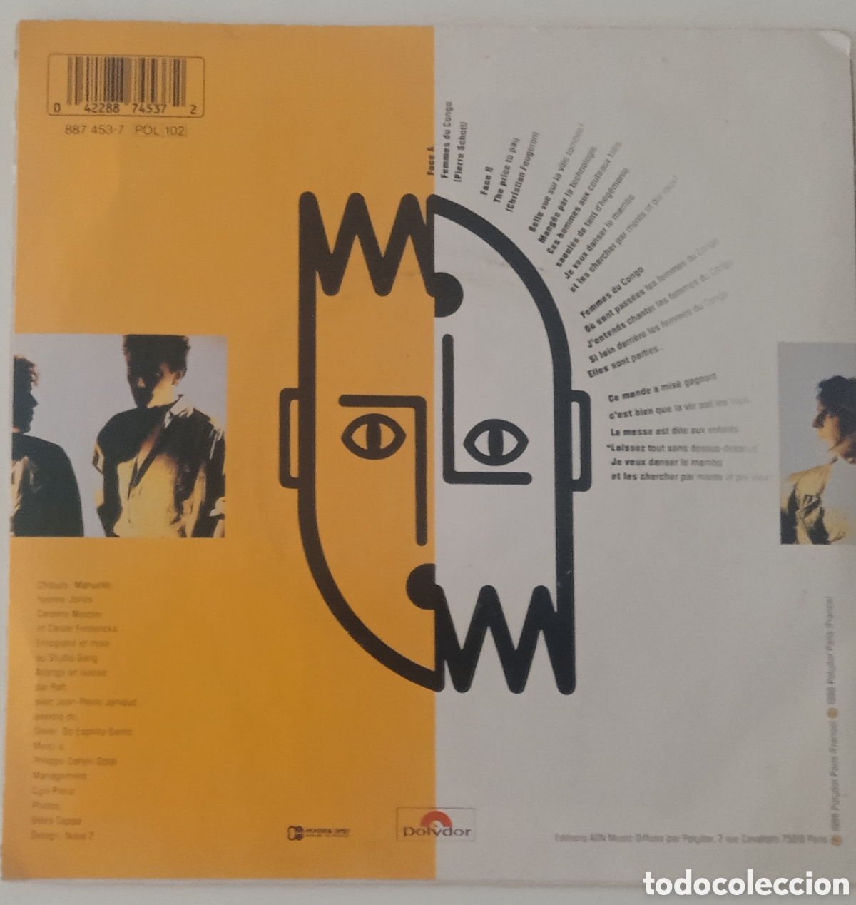 Discos de vinilo: RAFT - Femmes du Congo (1988) single - Foto 2