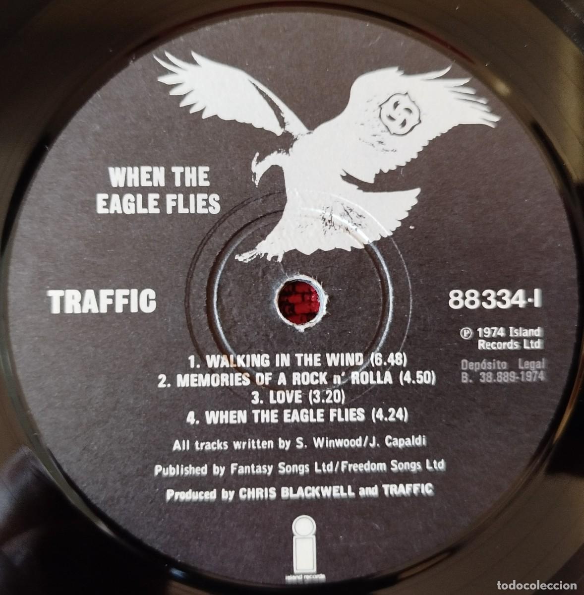 Discos de vinilo: TRAFFIC ** When The Eagle Flies ** VINILO LP 1974 - Foto 3