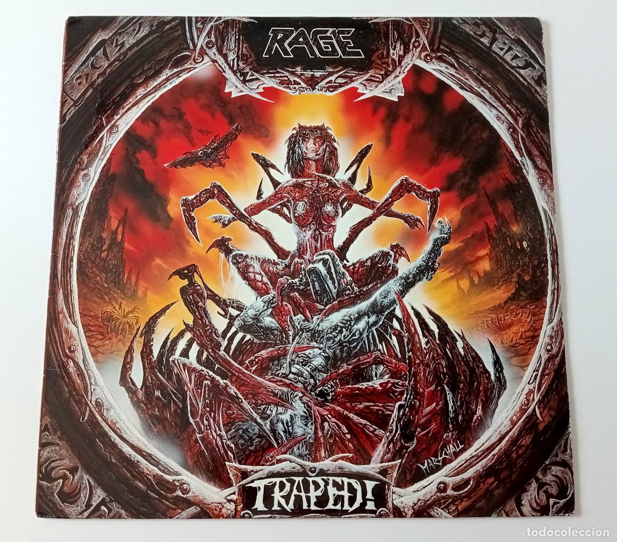 Discos de vinilo: LP RAGE - TRAPPED! (ORIGINAL 1992) - Foto 1