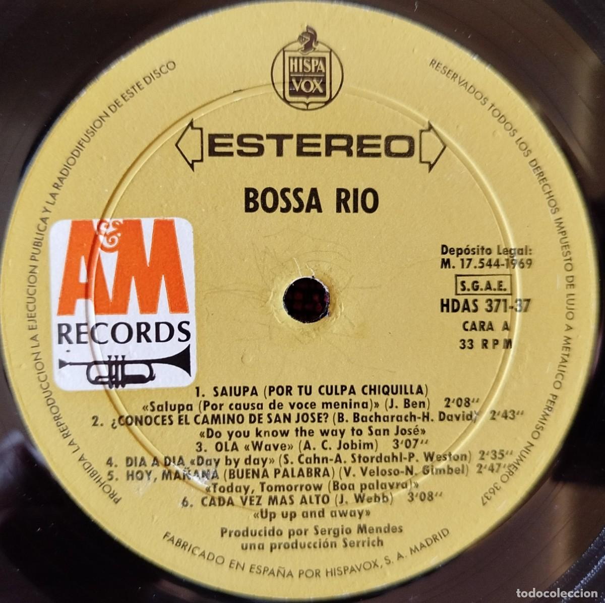 Discos de vinilo: BOSSA RIO ** Bossa Rio ** VINILO LP 1969 - Foto 3