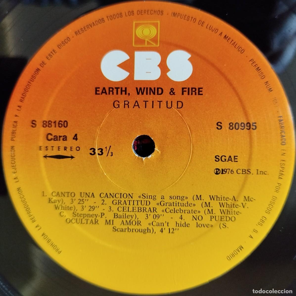 Discos de vinilo: EARTH, WIND & FIRE ** Gratitude ** DOBLE VINILO LP 1975 - Foto 6