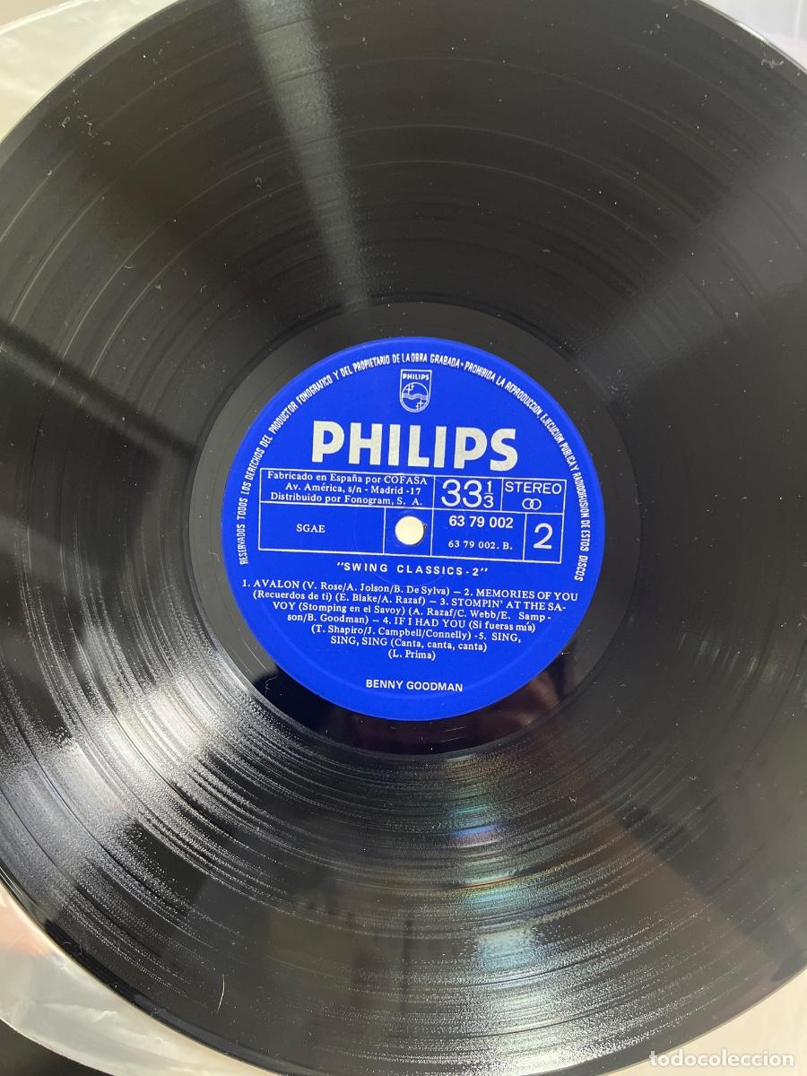 Discos de vinilo: LP. BENNY GOODMAN. SWING CLASSICS 2. SIN CARATULA. PHILIPS. - Foto 2