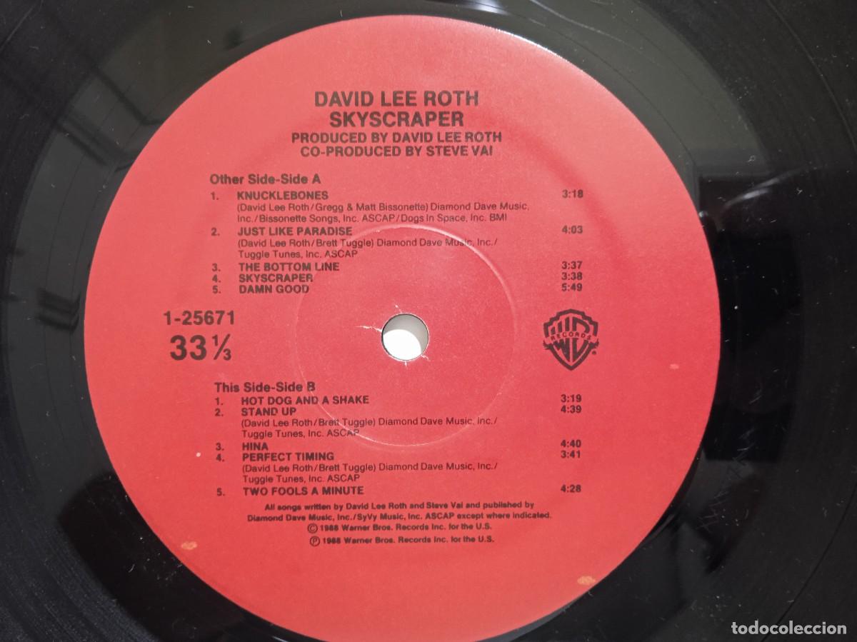 Discos de vinilo: David Lee Roth - Skyscraper - LP - 1988 - USA - Foto 6