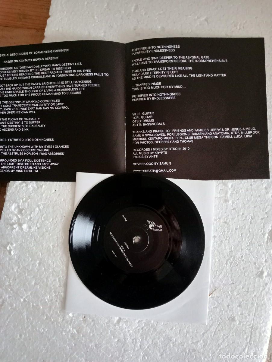 Discos de vinilo: Krypts - Krypts (7&rdquo;) 33 rpm 2011 - Foto 2