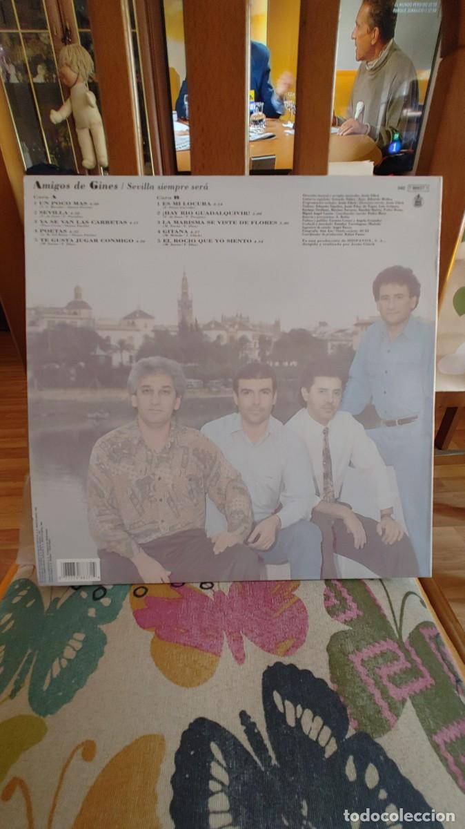 Discos de vinilo: AMIGOS DE GINES-LP SEVILLA SIEMPRE SERA - Foto 2