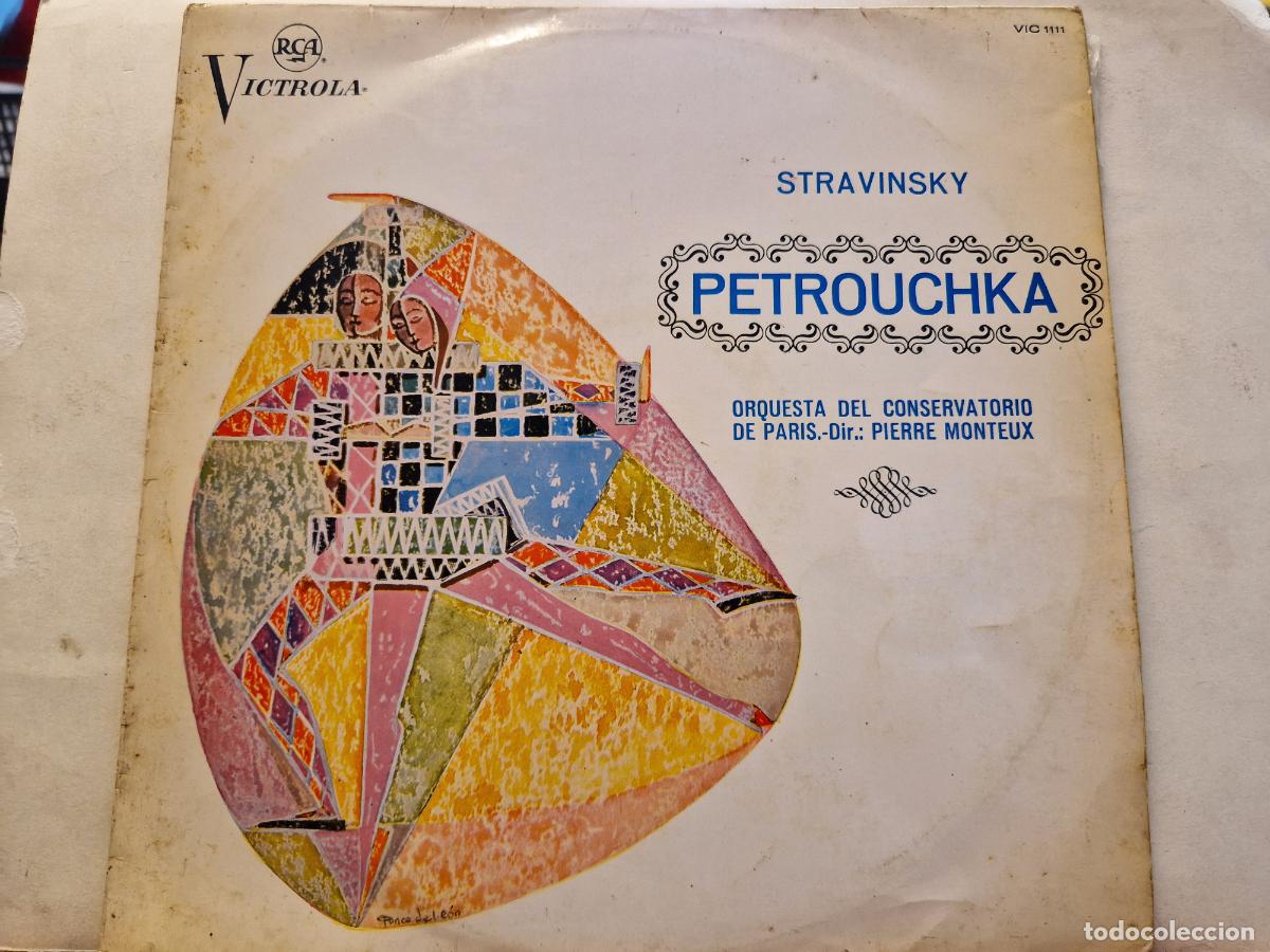 Discos de vinilo: SINGLE.STRAVINSKY. PETROUCHKA. ORQUESTA DEL CONSEVATORIO. - Foto 1