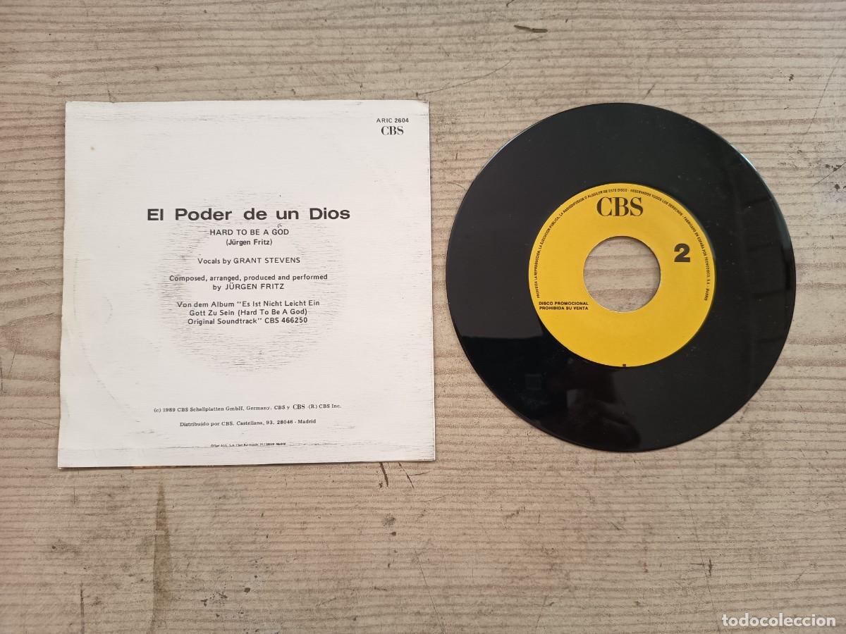 Discos de vinilo: El Poder De Un Dios - B.S.O. - Single Promocional - Single - Foto 2