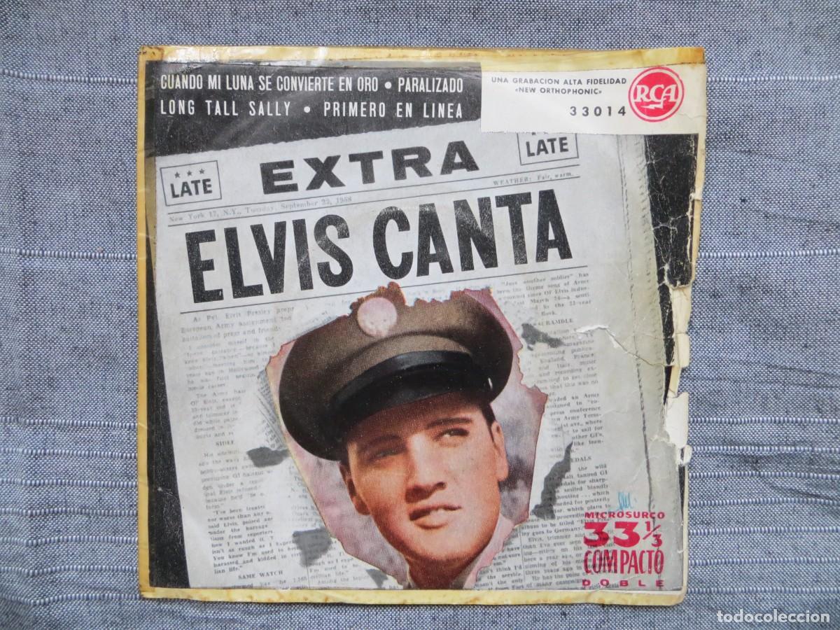 Discos de vinilo: Elvis Presley &lrm;&ndash; Extra Elvis Canta (SINGLE) SPAIN 1959 - Foto 1