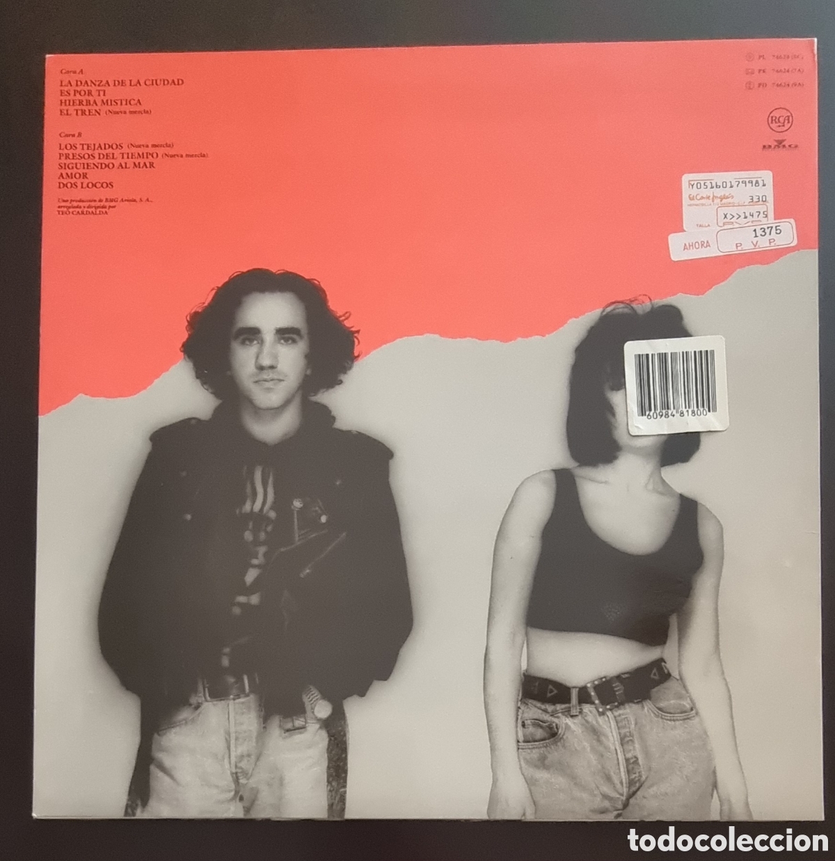 Discos de vinilo: COMPLICES - LA DANZA DE LA CIUDAD LP - Foto 2