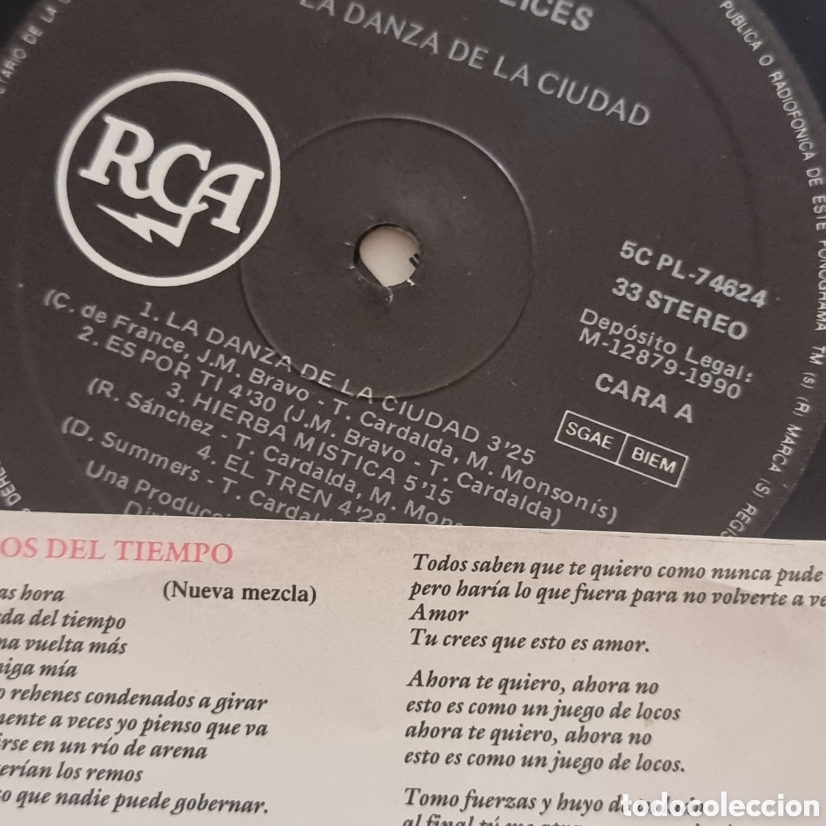 Discos de vinilo: COMPLICES - LA DANZA DE LA CIUDAD LP - Foto 3