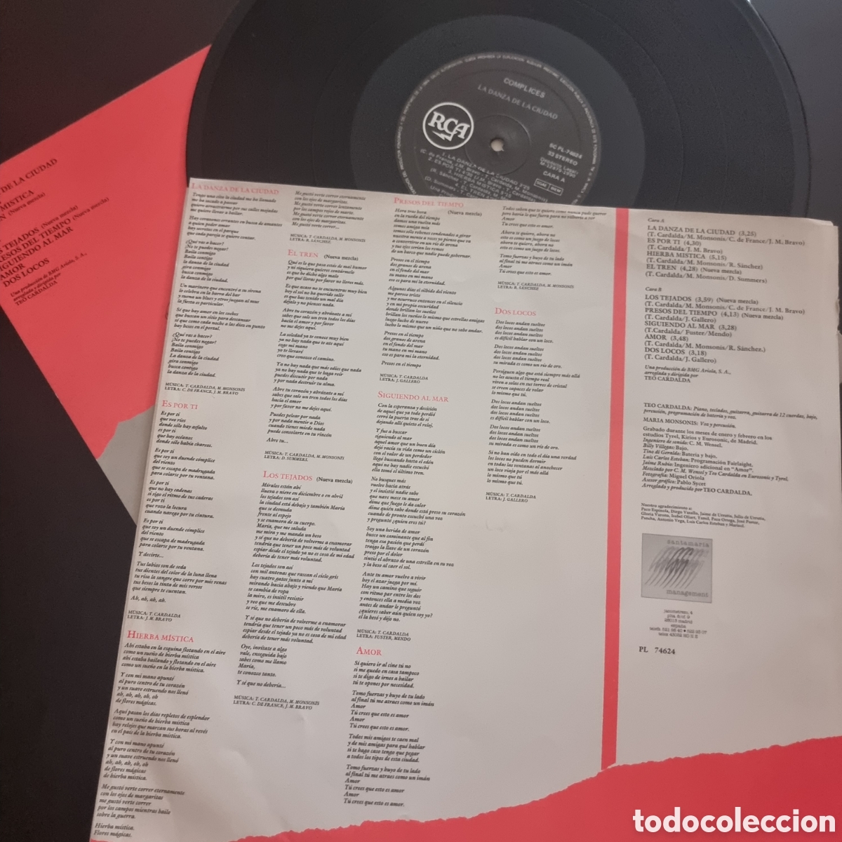 Discos de vinilo: COMPLICES - LA DANZA DE LA CIUDAD LP - Foto 4