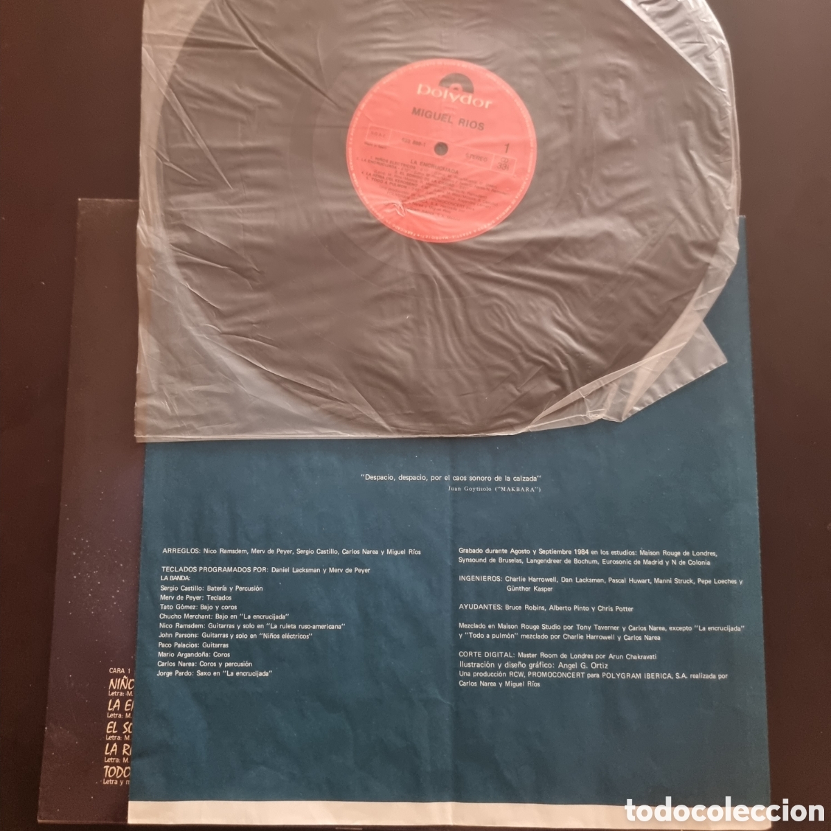 Discos de vinilo: MIGUEL R&Iacute;OS - LA ENCRUCIJADA LP - Foto 3