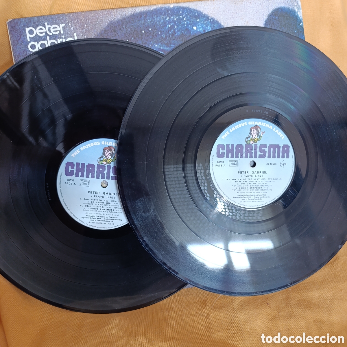 Discos de vinilo: Peter Gabriel, Plays Life, doble LP,A&ntilde;o 1983 - Foto 3