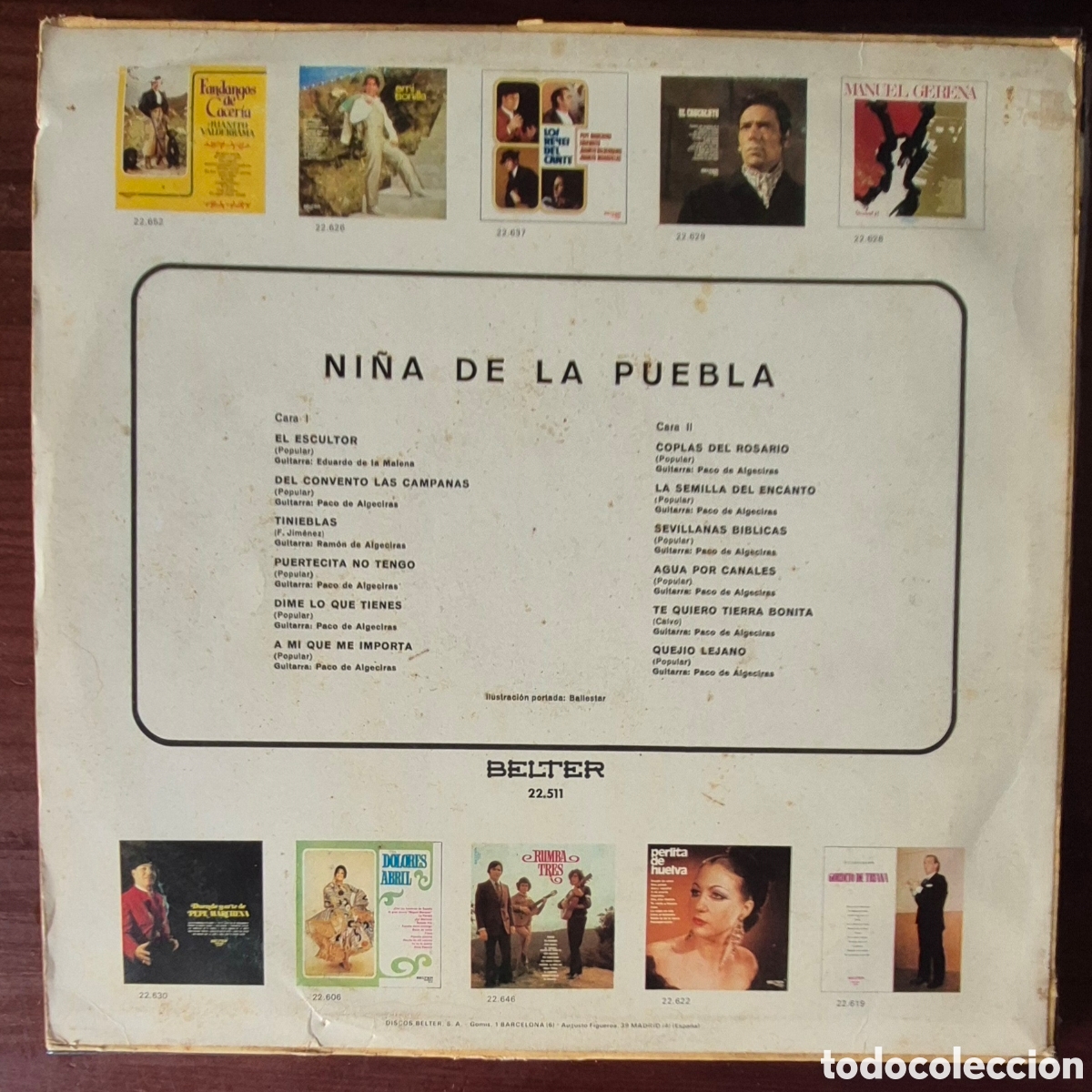 Discos de vinilo: LP - NI&Ntilde;A DE LA PUEBLA - 1971 - Foto 2