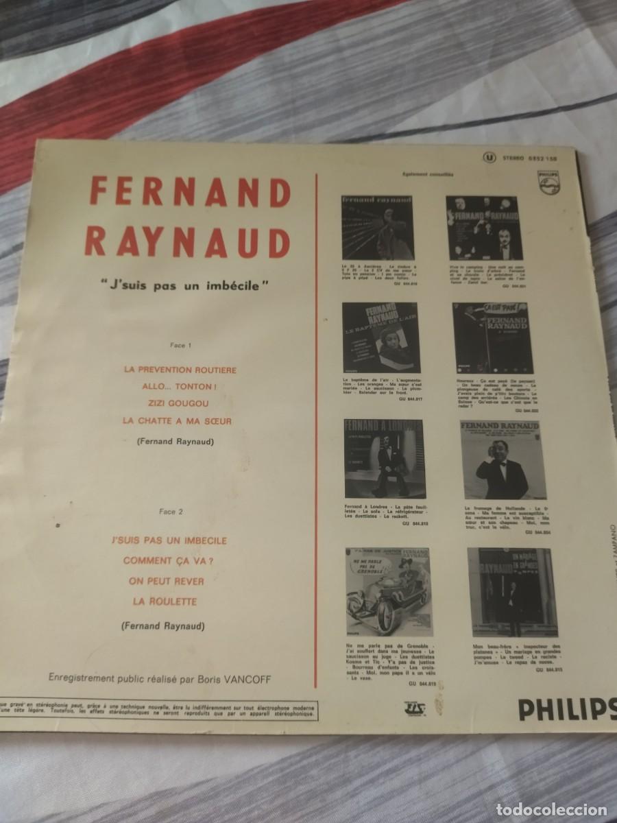 Discos de vinilo: Fernand Raynaud &lrm;&ndash; Jsuis Pas Un Imb&eacute;cile Label - Foto 2