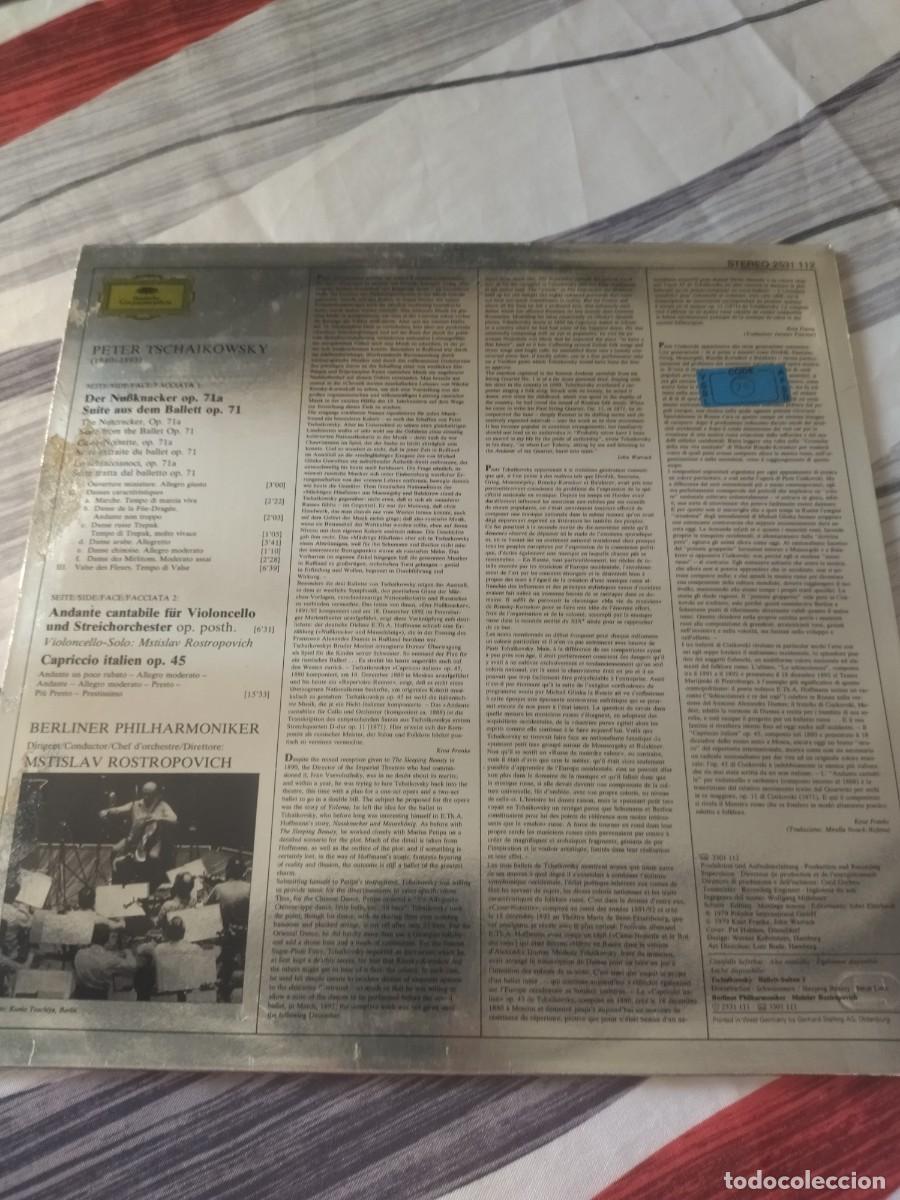 Discos de vinilo: TCHAIKOVSKY SUITES DE BALLET 1 ROSTROPOVICH - Foto 2