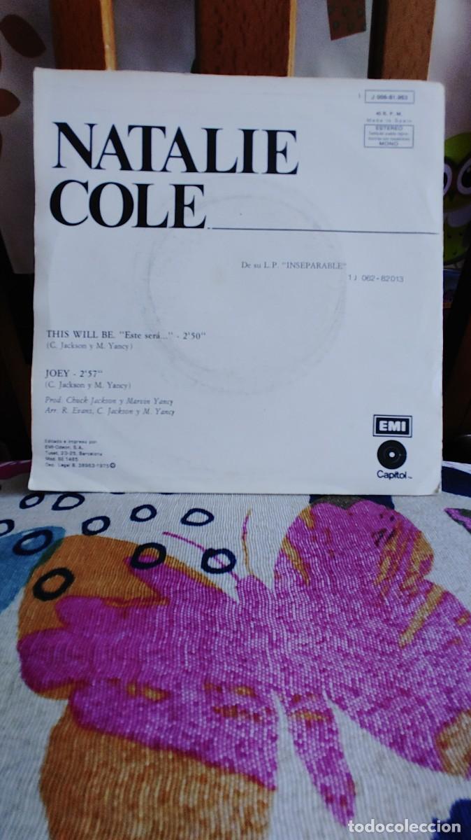 Discos de vinilo: NATALIE COLE-SINGLE THIS WILL BE - Foto 2