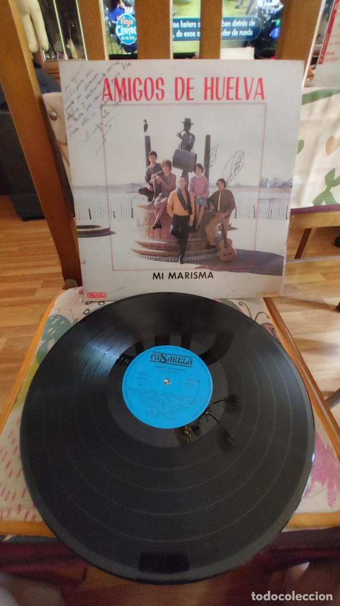 Discos de vinilo: AMIGOS DE HUELVA-LP MI MARISMA-CON DEDICATORIA - Foto 1