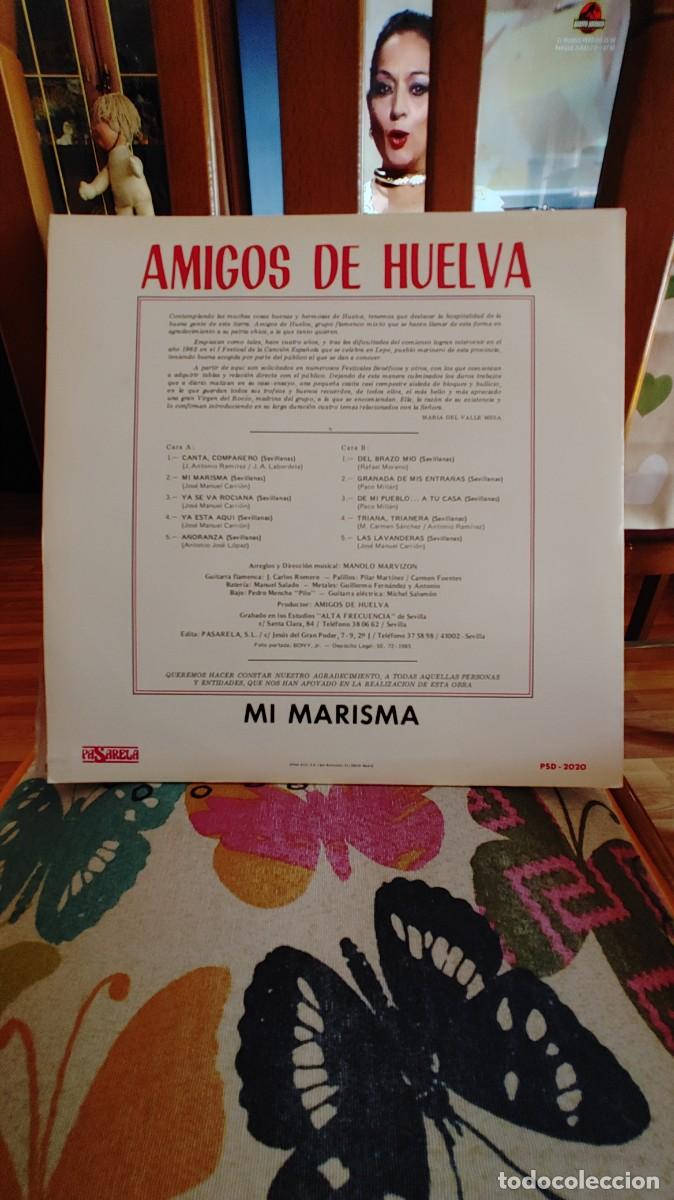 Discos de vinilo: AMIGOS DE HUELVA-LP MI MARISMA-CON DEDICATORIA - Foto 2