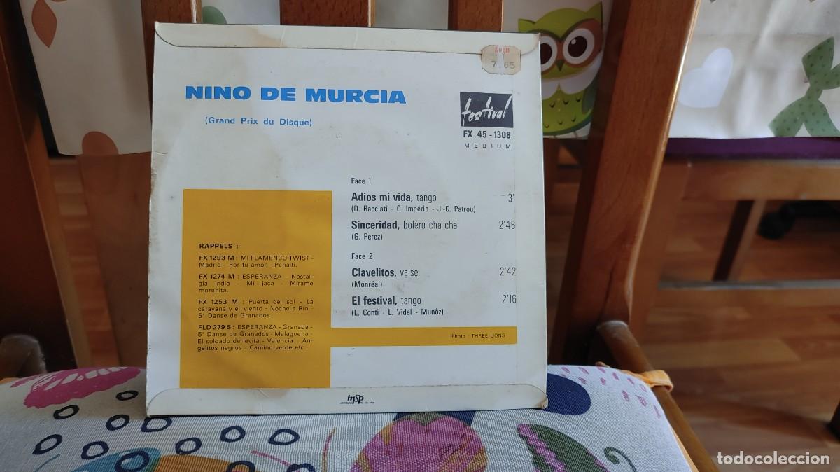 Discos de vinilo: NI&Ntilde;O DE MURCIA-EP ADIOS MI VIDA +3 - Foto 2