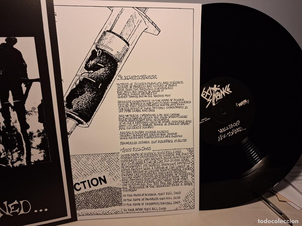 Discos de vinilo: LP EXIT-STANCE : WHILE BACKS ARE TURNED... ( PUNK) - Foto 3