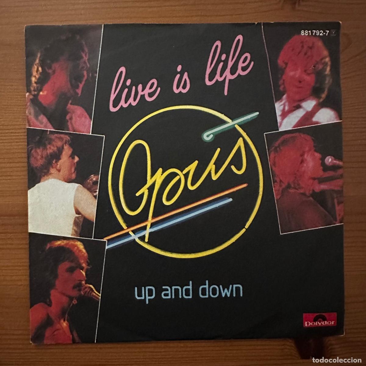 Discos de vinilo: Opus &lrm;&ndash; Live Is Life, Germany 1985 Polydor - Foto 1