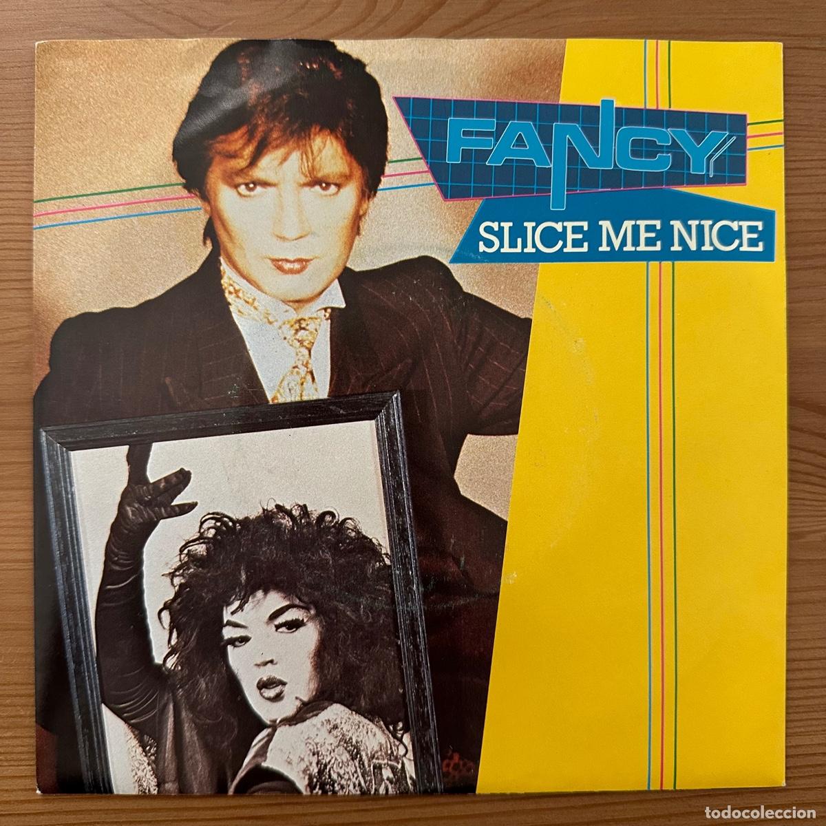 Discos de vinilo: Fancy &ndash; Slice Me Nice, Scandinavia 1984 Mega Records - Foto 2