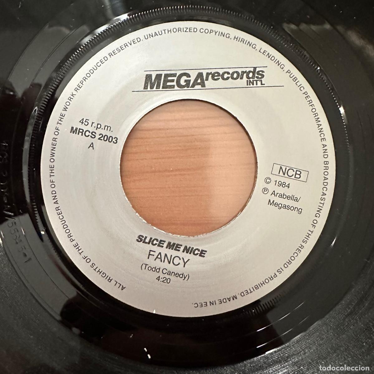 Discos de vinilo: Fancy &ndash; Slice Me Nice, Scandinavia 1984 Mega Records - Foto 3