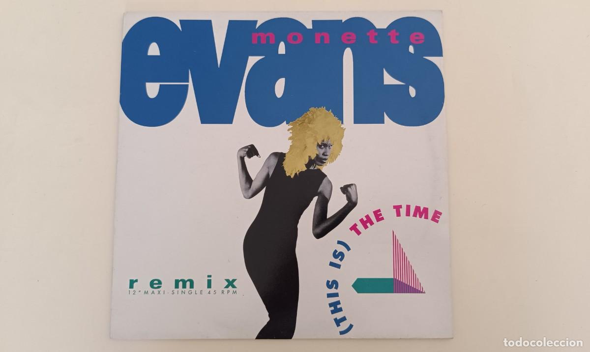Discos de vinilo: Monette Evans &ndash; (This Is) The Time (Remix) - Foto 1