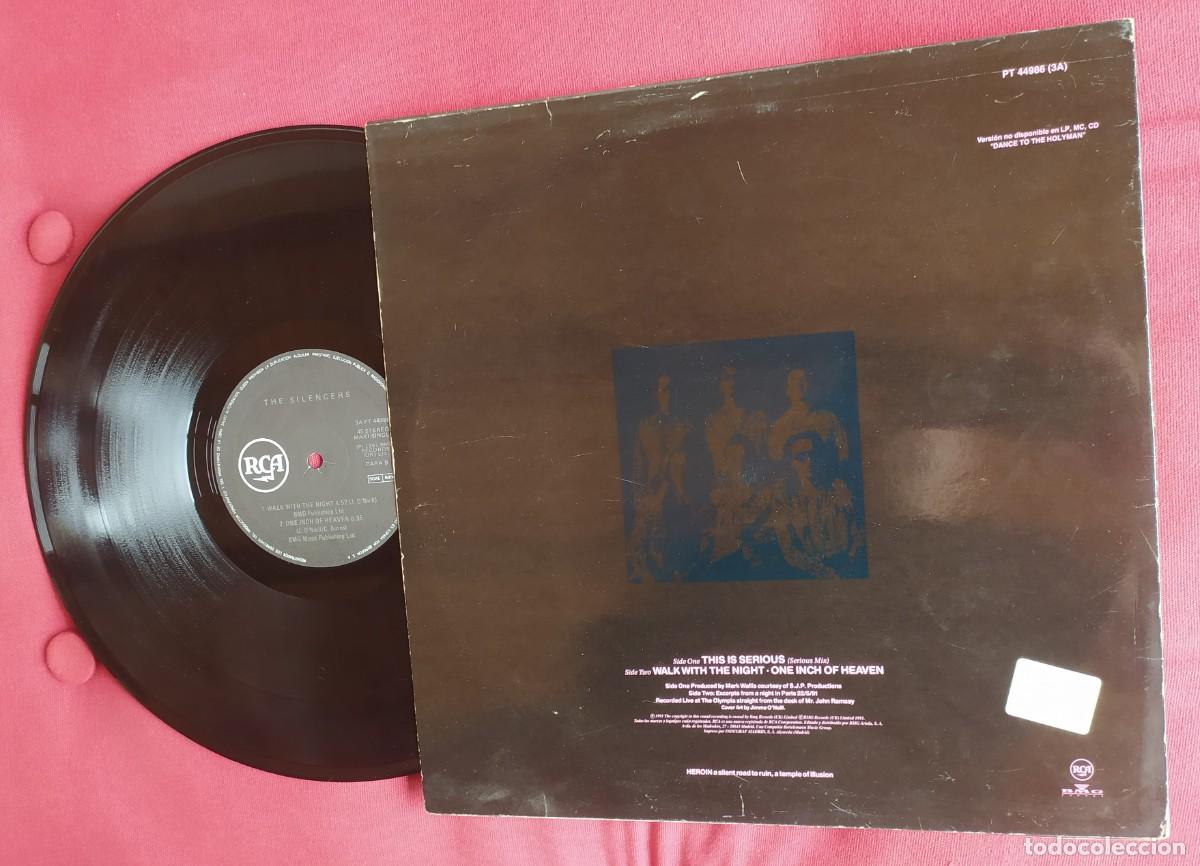 Discos de vinilo: Maxi-single The silencers- this is serious 1991 - Foto 2