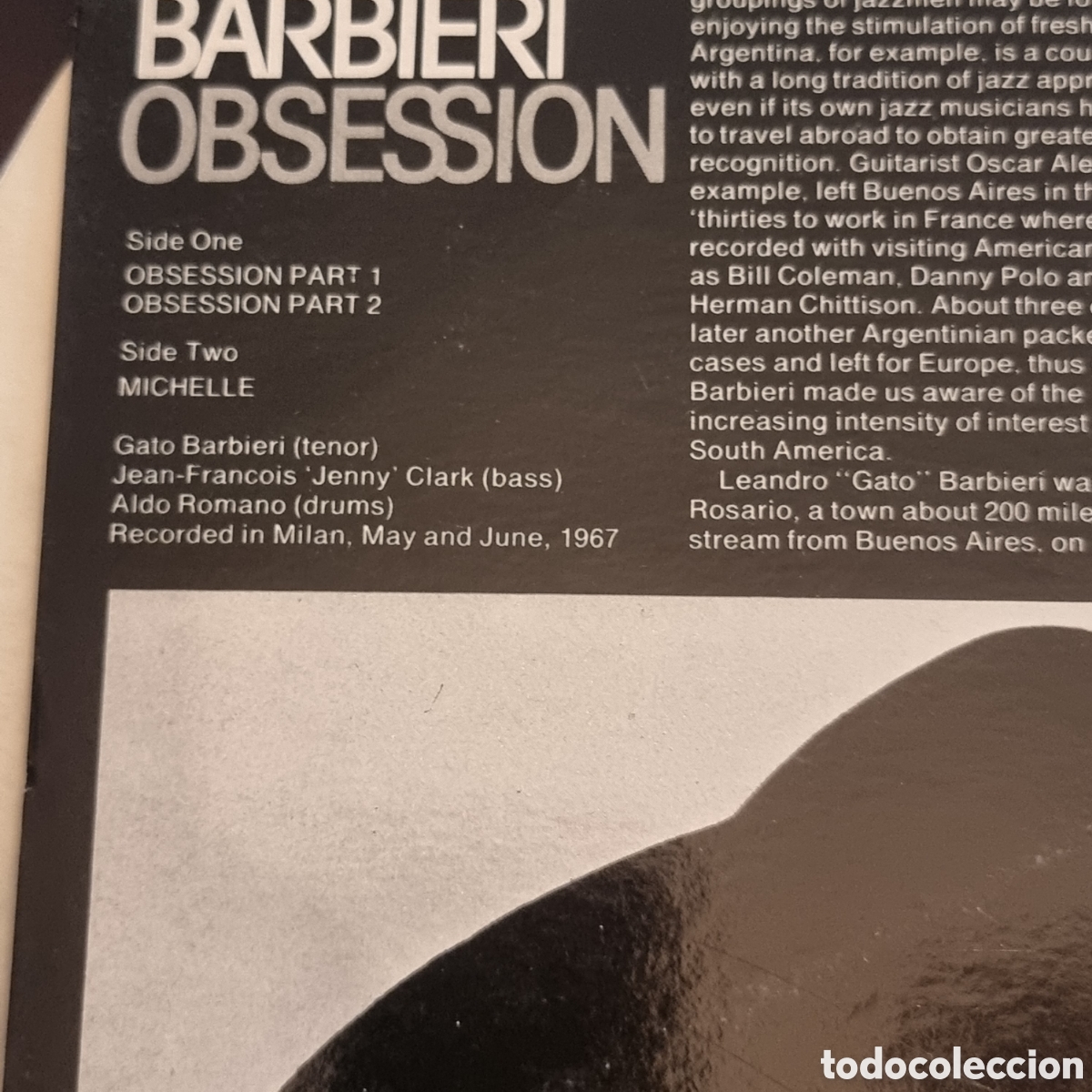 Discos de vinilo: GATO BARBIERI - OBSESSION 1967 - Foto 3