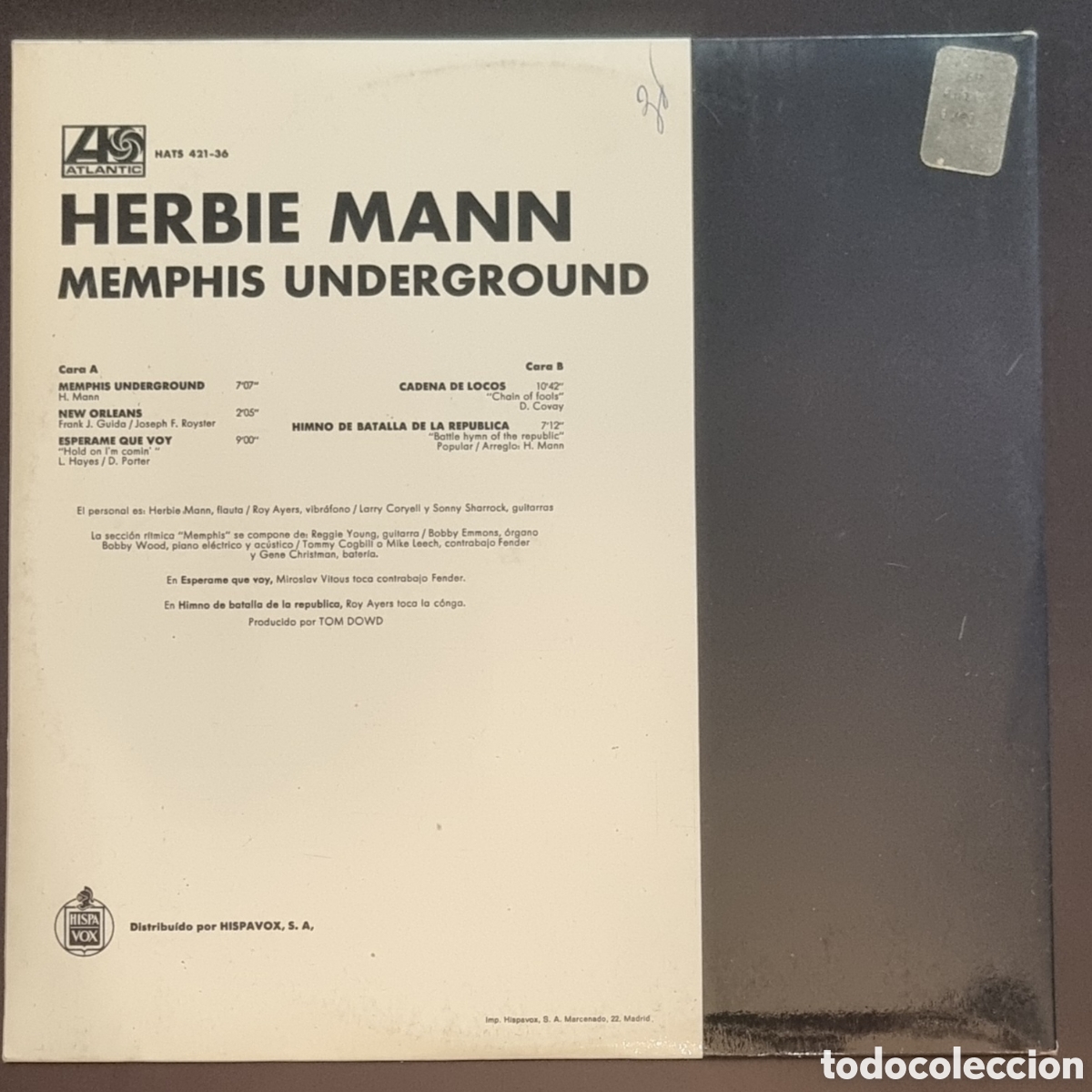 Discos de vinilo: HERBIE MANN-MEMPHIS UNDERGROUND 1969 - Foto 3